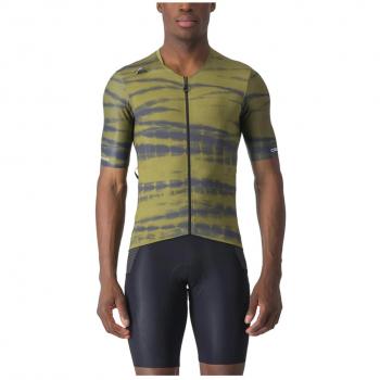 Maillot Castelli Unlimited Pro de Manga Corta en color verde salvia, talla L