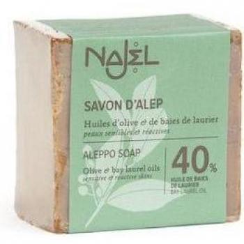Najel - 40% BLO Aleppo Soap 185g - Cosmetics