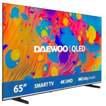 Smart TV Daewoo 65 QLED 4K UHD 60Hz HDR10 Dolby Vision Dolby Audio Diseño Sin Marcos