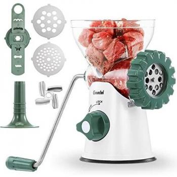 Picadora de Carne, Molinillo de Carne Fácil de Limpiar, Embutidora de Salchichas Corte Rápido, Picadora de Carne Manual para Carne Picada, Salchichas, Churros, etc.