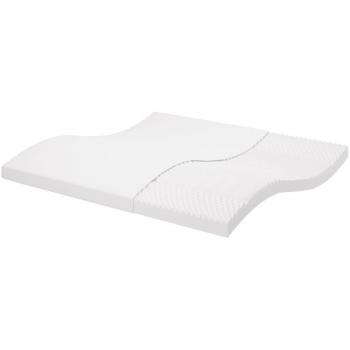 Colchón de Espuma Blanco 200x200 cm 7 Zonas Dureza 20 ILD