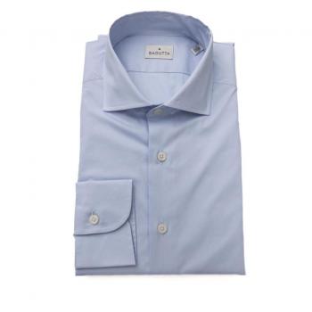 Bagutta Light Blue Cotton Shirt - L