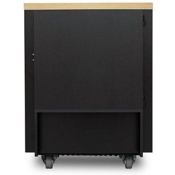 APC NetShelter CX - Armario de Bastidor Independiente, 18 Unidades, Color Negro y Gris, Capacidad de Carga 454 kg