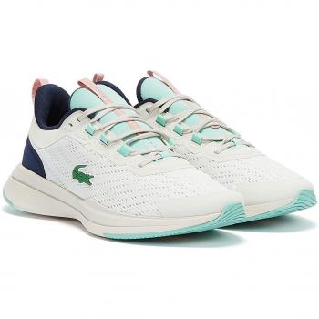Zapatillas deportivas de mujer Lacoste modelo 42SFA0070 RUN SPIN WB8 en color blanco y azul claro