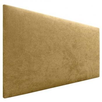 Cabecero Tapizado AQUALINE Liso de Polipiel o Tela Mostaza 105x50cm para Camas 80/90/105 cm
