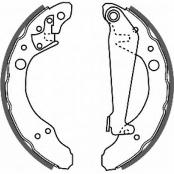 Juego de zapatas de freno ABE C0A002ABE - Zapatas de freno, marca ABE, modelo C0A002ABE