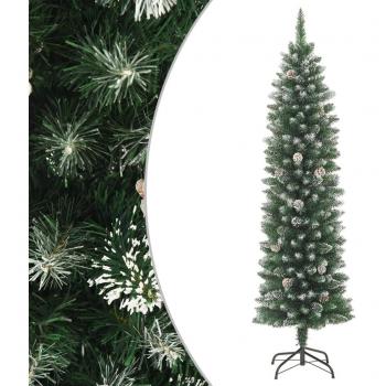 vidaXL Artificial Slim Christmas Tree with Stand 120 cm PVC