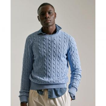 Jersey Hombre Cable Knit Azulina
