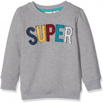 NAME IT Nitgestan Sweat M Mini, Sudadera para Bebés, Gris