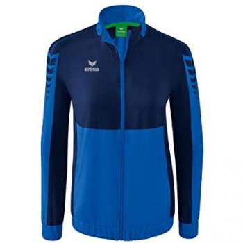 Erima Women's Six Wings Long Sleeve Presentation Jacket - Blue - Size 38