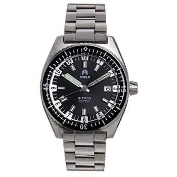Shield Nitrox Automatic Men's Watch - Black Stainless Steel, Date, 42mm