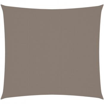 Toldo de vela cuadrado de tela oxford gris taupe 4,5x4,5 m