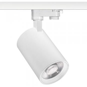 Foco carril monofásico cronolux chip cree led blanco 30w pink carnes/frutas rosa/magenta