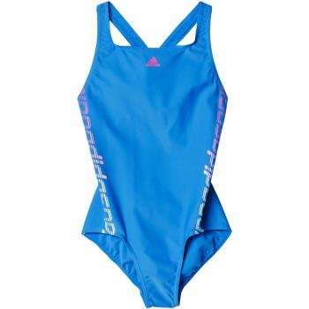 Adidas lin 1pc g baador para nia color azul rosa blanco talla 164