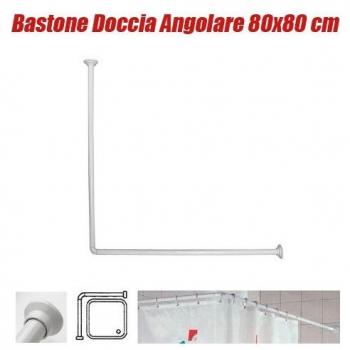 Marco para Cortina de Ducha y Bañera Blanco 80x80 cm