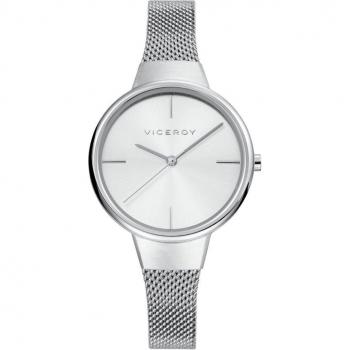 Reloj de Mujer Viceroy Air 42350-17, 3 agujas, acero inoxidable, malla milanesa