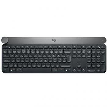 Logitech Craft Teclado Inalámbrico, Disposición QWERTY Inglés Reino Unido, Gris