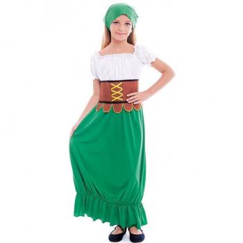 Disfraz de Mesonera Medieval Clásica para Niña Talla 3-4 Años Partilandia