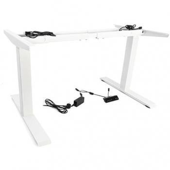 Pata de mesa elevadora Leiva blanca telescópica 600-1250mm, altura ajustable 1080-1800mm, capacidad máxima 100kg