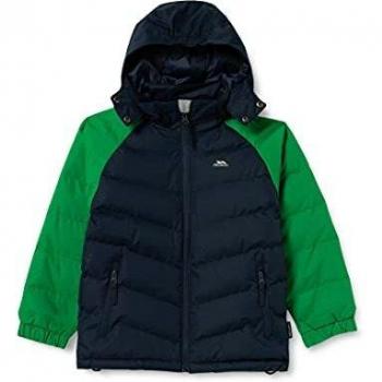 Trespass MCJKCAN20001-CVR-2/3, Chaqueta Unisex Niños, Blu/Verde, 3 anni