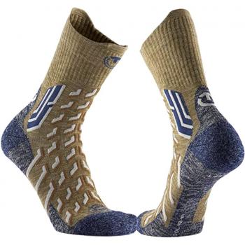 Calcetines Medios Therm-ic Trekking Cool Crew marrón azul 45-47
