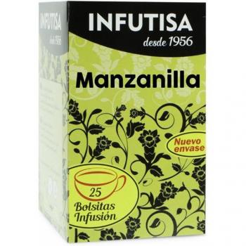 Infutisa Manzanilla Infusión 100% Natural 25 Bolsitas/Sobres
