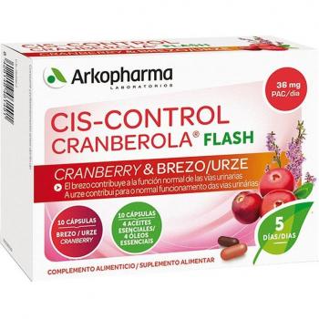 Arkopharma Cis-Control Cranberola Flash 20 Cápsulas Bienestar Urinario