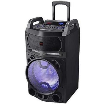 Aiwa KBTUS-700, Altavoz Trolley, Bluetooth, 2X Micrófono Inalámbrico, Mando