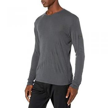 Icebreaker Mens 175 Everyday LS Crewe Camiseta Térmica para Hombre, Hombre, Monsoon, L