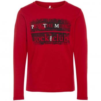 NAME IT Camiseta Manga Larga NIÑO Orlando - 122-128, Jester Red