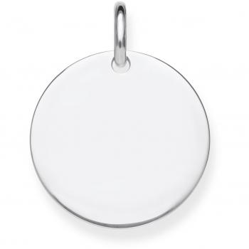 Colgante Medalla Grande de Plata 925 con Grabado Love Bridge Unisex - Thomas Sabo LBPE0016-001-12