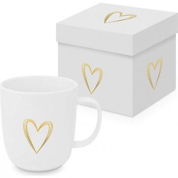 Taza Pure Heart Oro Mate + Caja Regalo