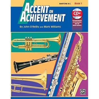 Accent on Achievement, Book 1 (Baritone Bc): Baritone B.C., Book & CD: BK 1