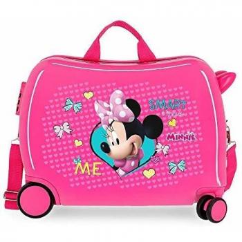 Disney Minnie Happy Helpers Maleta Infantil Rosa 50x38x20 cms Rígida ABS Cierre combinación 34L 2,3Kgs 4 Ruedas Equipaje de Mano