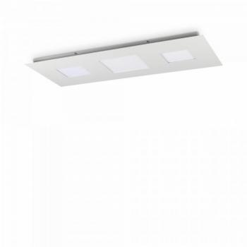 Plafón Relax Metal Aluminio Blanco 1 Bombilla 4cm IDEAL LUX LED Decorativo Grande Simple Empotrar Blanco 3000K Lampada Soffitto Ideal Lux RELAX PL D110