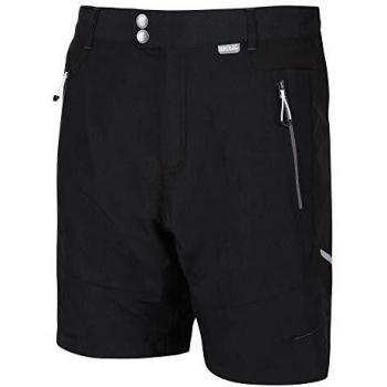 Regatta Sungari II-Pantalón Corto De Senderismo De Tejido Ligero Repelente Al Agua con Protección UV Shorts, Hombre, Black, 36