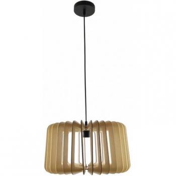 Colgante Ebano 1xe27 Madera Natural Regx40x40 Cm