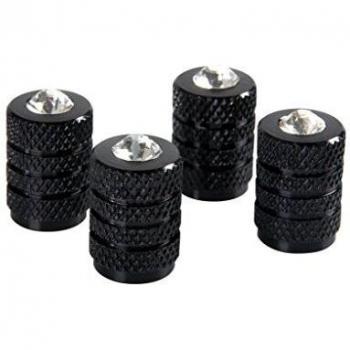 Lampa Pilot Universal Tapones de válvula Negro Set de 4