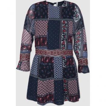 Vestido Rianne multicolor de niña Pepe Jeans con estampado multicolor