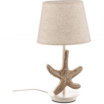 Lámpara de mesa STELLINA Metal,Madera,Tejido