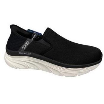 Skechers Men's D'Lux Walker Orford Slip-ins Sneakers - Black - Size: 7