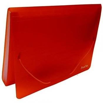 Carpeta Clasificadora PRAXTON Fuelle, Din-A4 Gomas Naranja