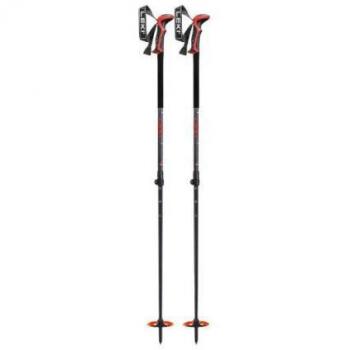 Bastones para esquí de montaña Leki Haute Route 2 negro rojo (par)