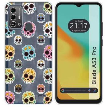Funda de Silicona para Zte Blade A53 Pro con Diseño de Catrina y Dibujos