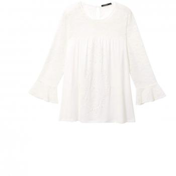 Desigual 19SWTKAN Jersey Mujeres Blanco M