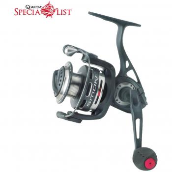 Quantum Smoke Spin 40 rollo, sl40sptia, carrete de pesca, carrete, 10 + 1 rodamientos, Capacidad de línea 210 M 0,22 mm, 5,2: 1 Relación de engranajes, 86 cm alimentador