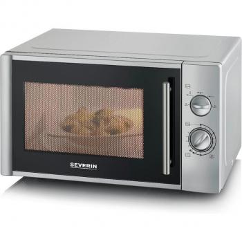 Microondas Severin MW 7772 con Grill, 28L, 900W, Plata