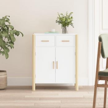 Aparador blanco de madera multicapa 62x38x75 cm
