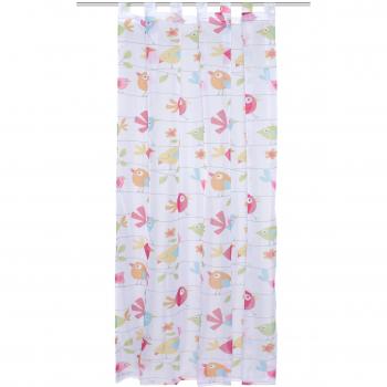 Home Fashion Cortinas con trabilla, Tela, Multicolor