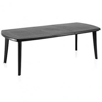 Shaf Atlantic - Mesa extensible, Antracita, 225 x 100 x 73 cm